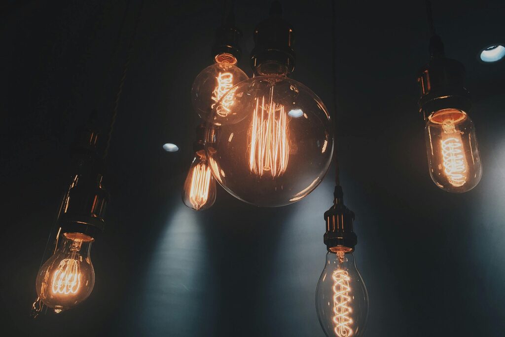 Ampoules avec lumières chaude