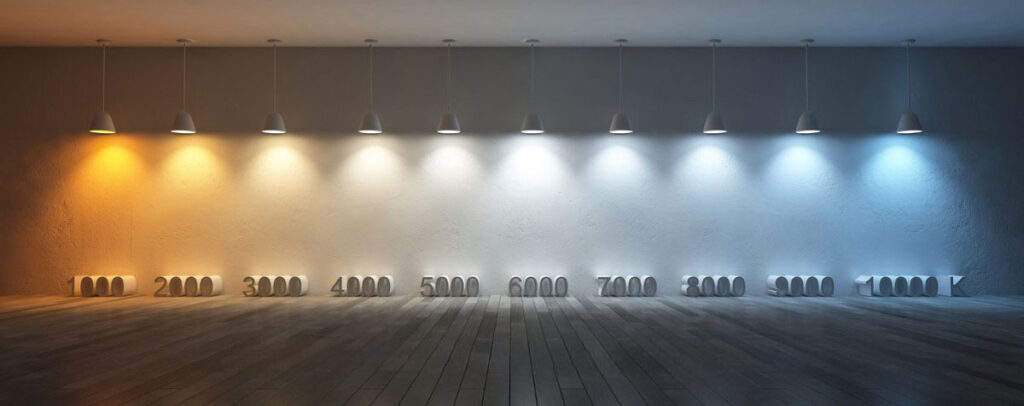 Variation des teintes de lumières